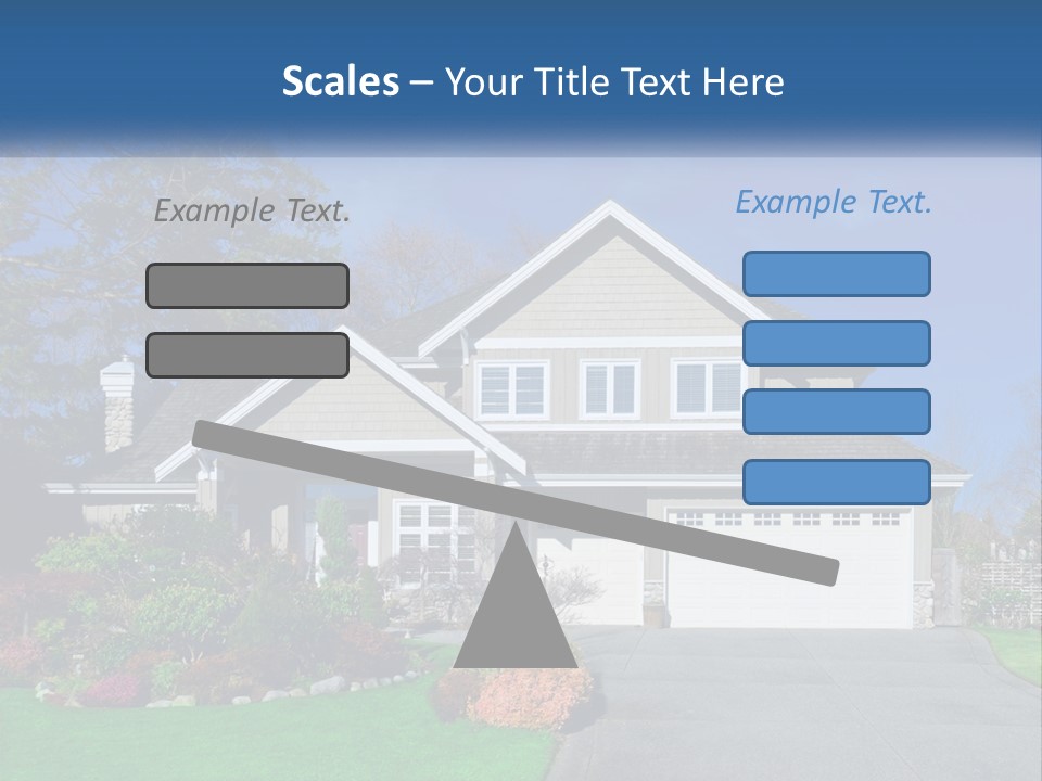 A House With A Blue Sky In The Background PowerPoint Template