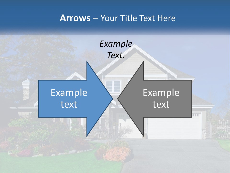 A House With A Blue Sky In The Background PowerPoint Template