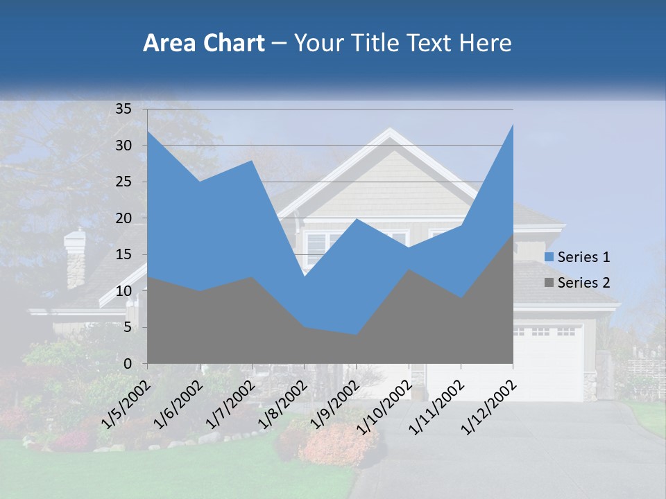 A House With A Blue Sky In The Background PowerPoint Template