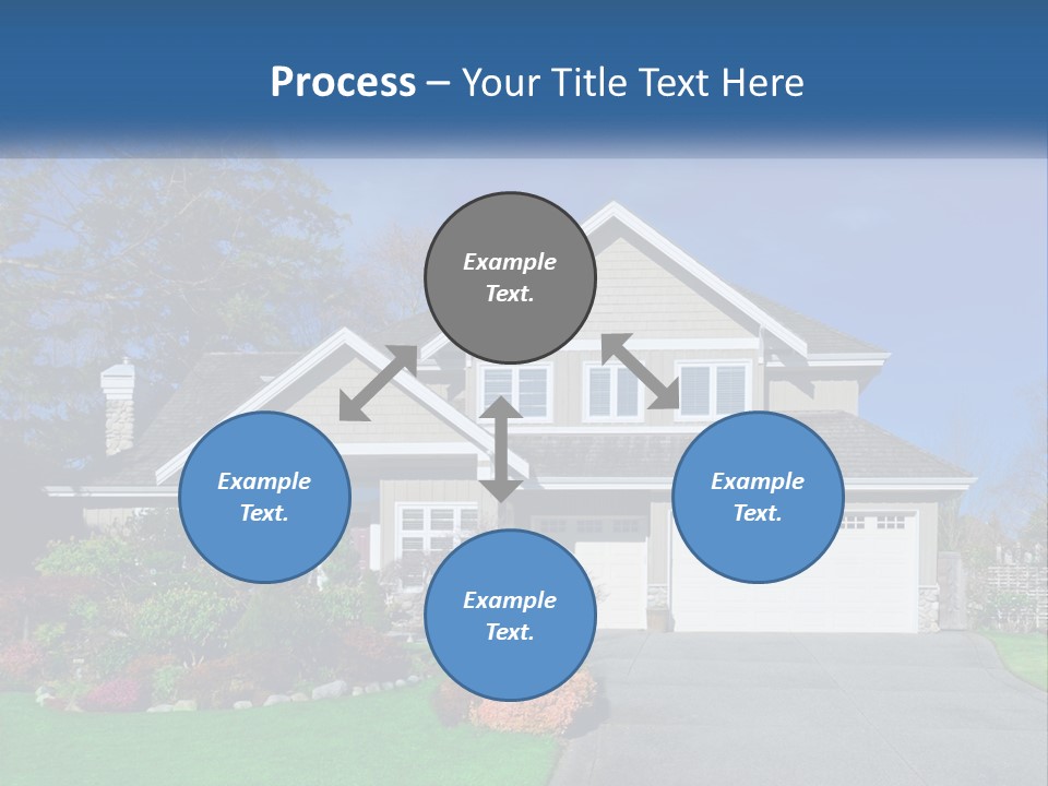 A House With A Blue Sky In The Background PowerPoint Template