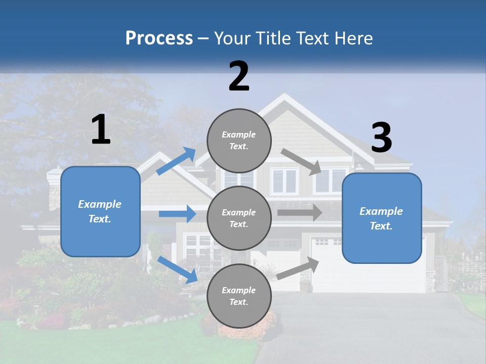 A House With A Blue Sky In The Background PowerPoint Template