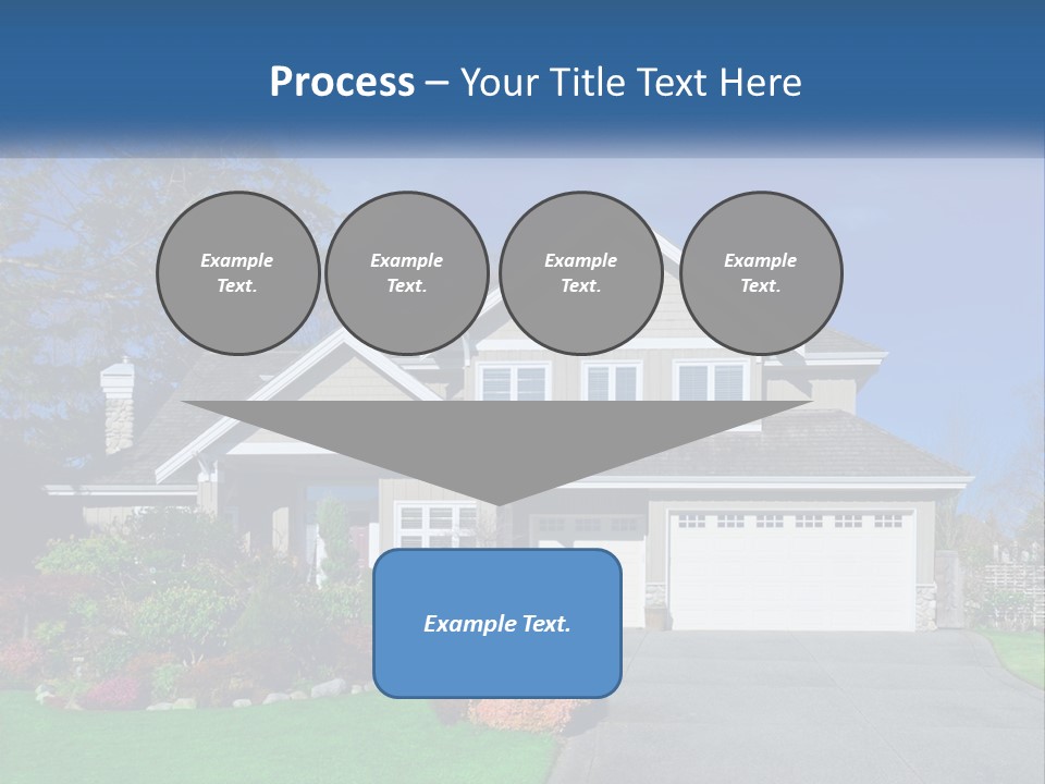 A House With A Blue Sky In The Background PowerPoint Template