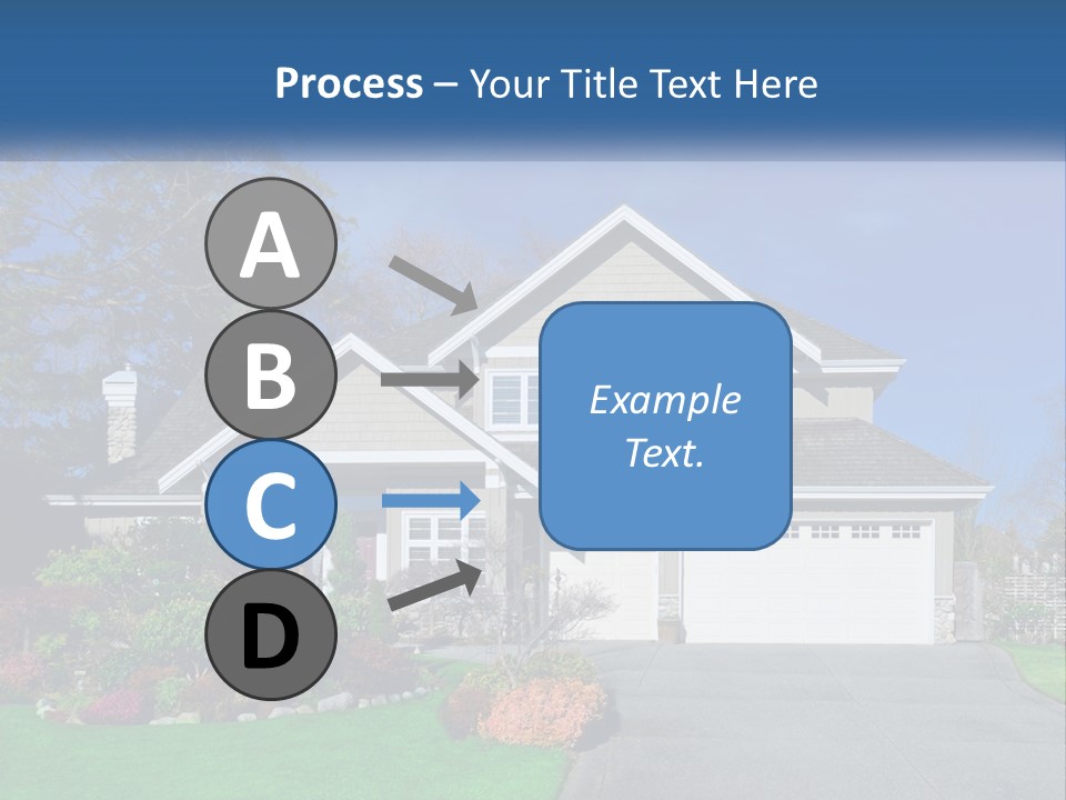 A House With A Blue Sky In The Background PowerPoint Template