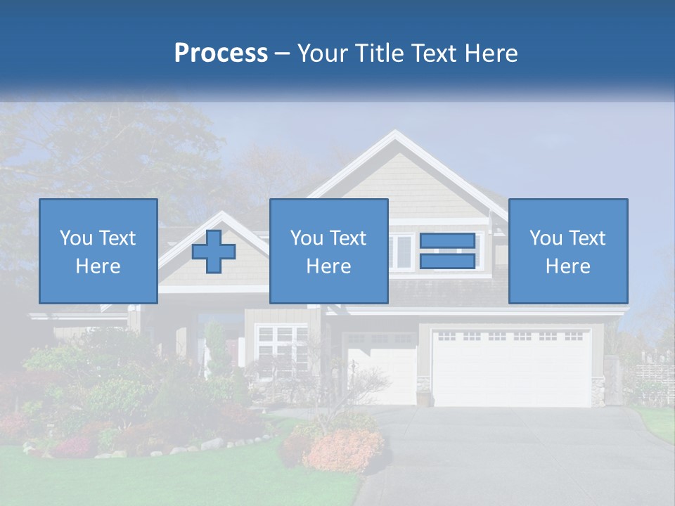 A House With A Blue Sky In The Background PowerPoint Template
