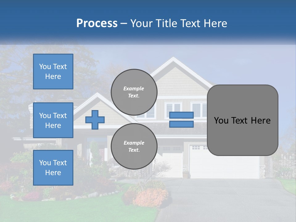 A House With A Blue Sky In The Background PowerPoint Template