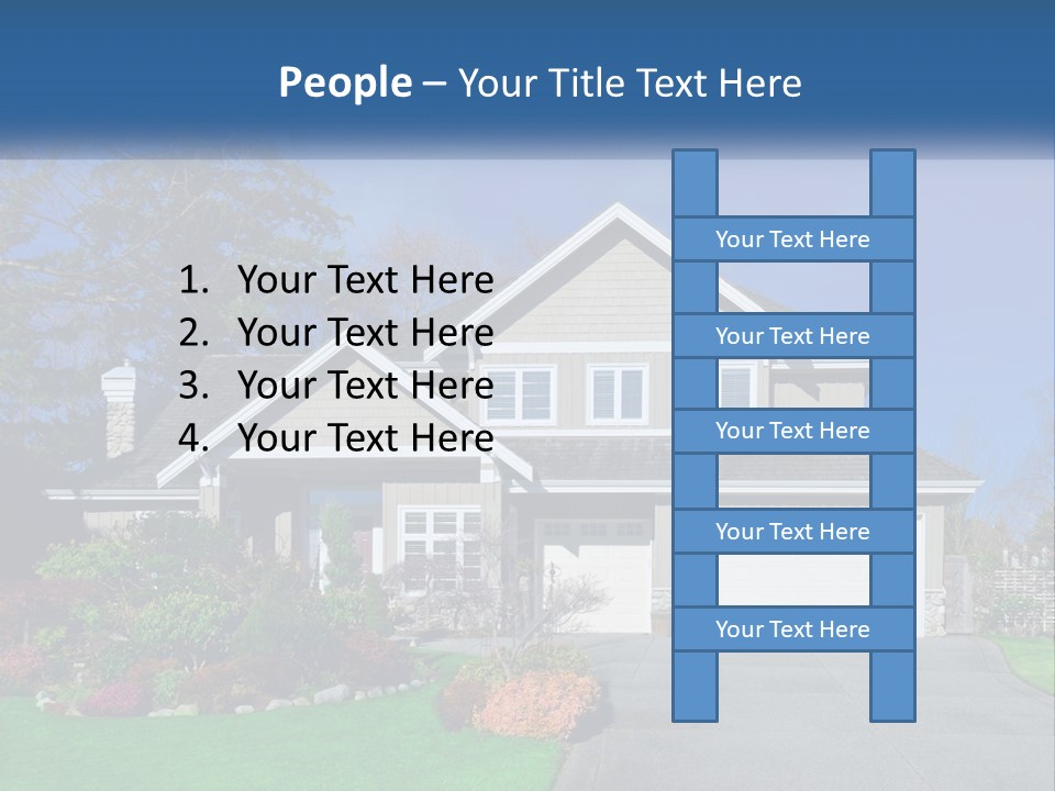 A House With A Blue Sky In The Background PowerPoint Template