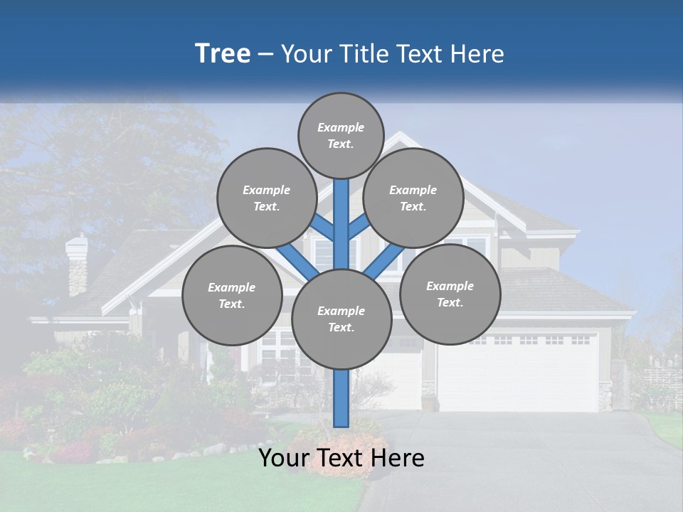 A House With A Blue Sky In The Background PowerPoint Template