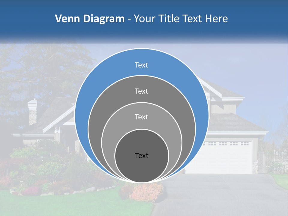 A House With A Blue Sky In The Background PowerPoint Template