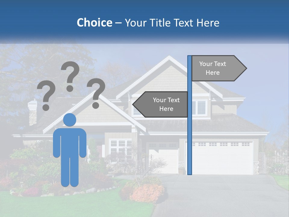 A House With A Blue Sky In The Background PowerPoint Template