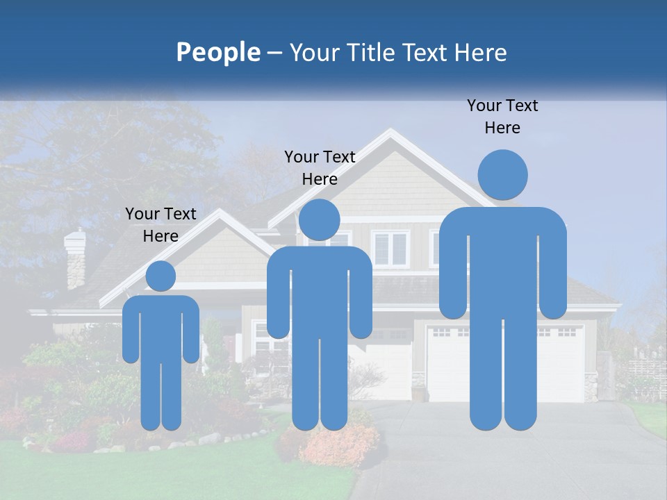 A House With A Blue Sky In The Background PowerPoint Template