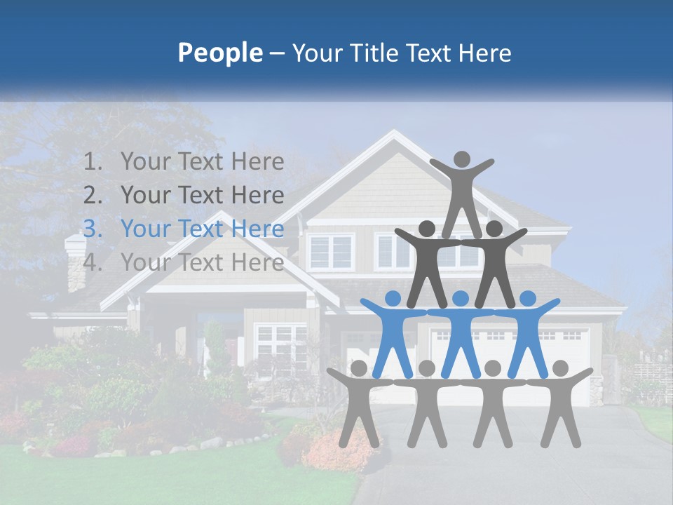 A House With A Blue Sky In The Background PowerPoint Template