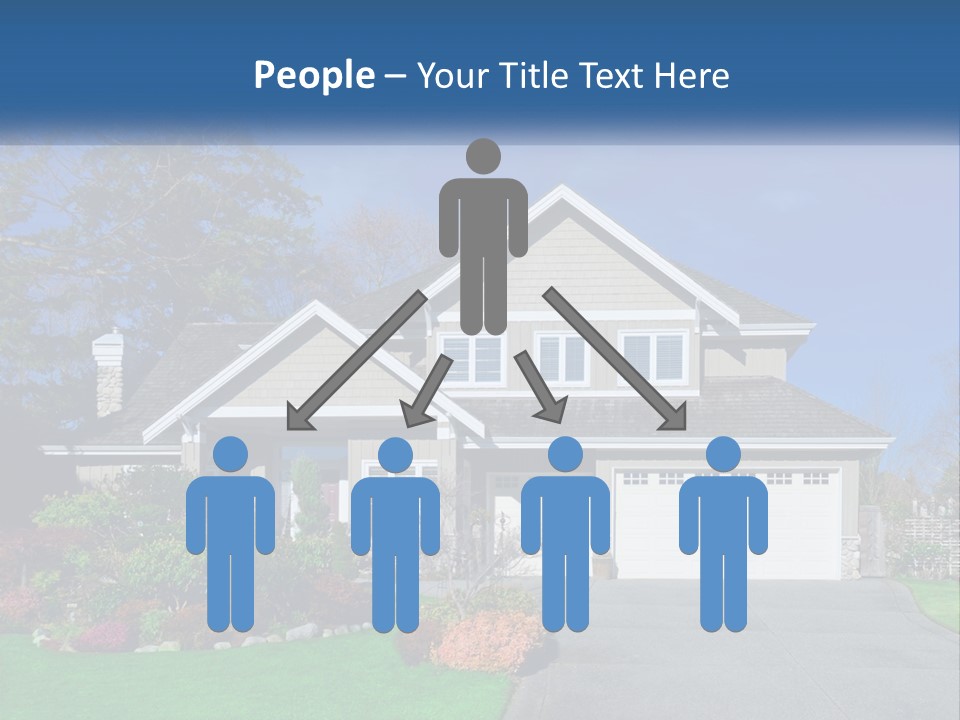 A House With A Blue Sky In The Background PowerPoint Template