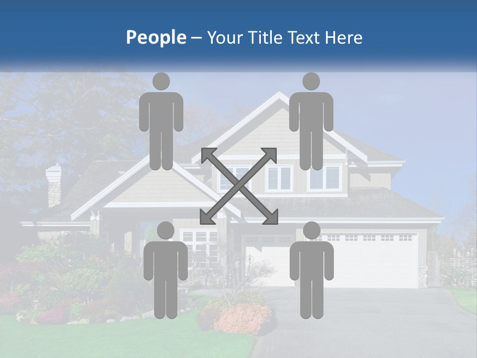 A House With A Blue Sky In The Background PowerPoint Template