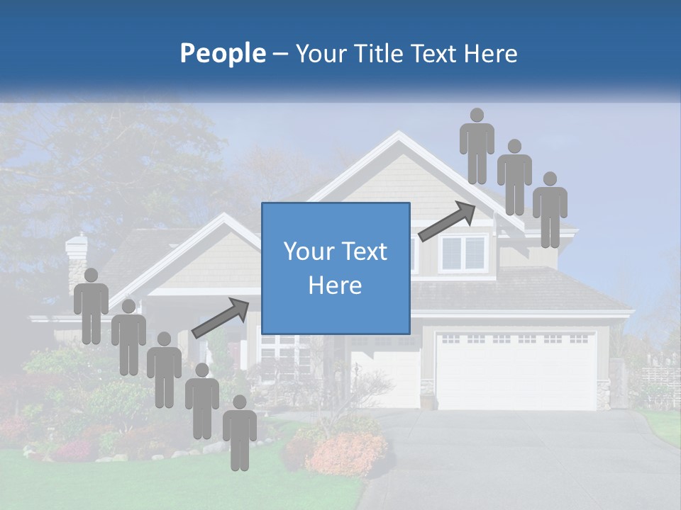 A House With A Blue Sky In The Background PowerPoint Template