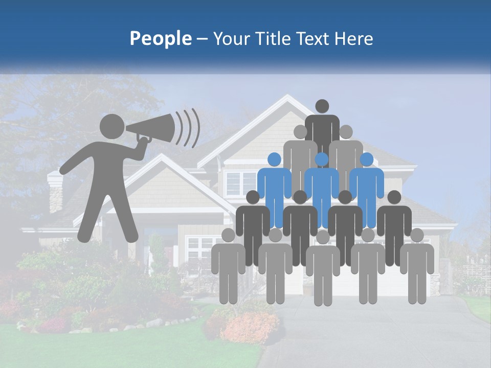 A House With A Blue Sky In The Background PowerPoint Template