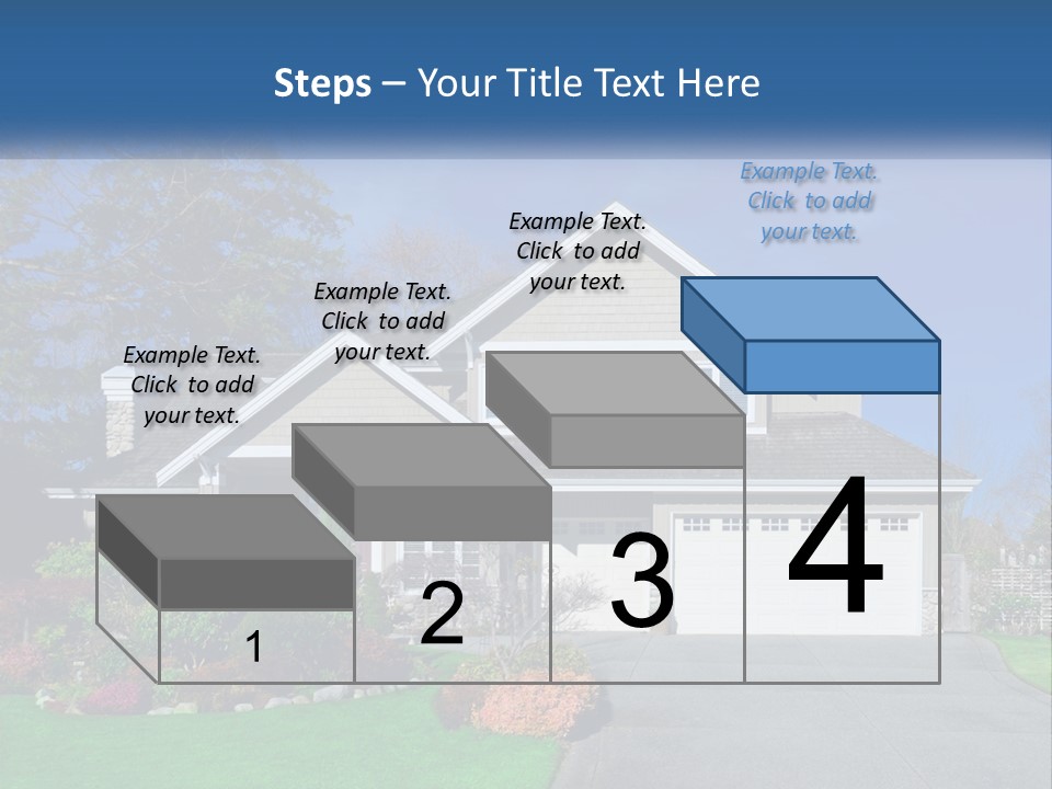 A House With A Blue Sky In The Background PowerPoint Template