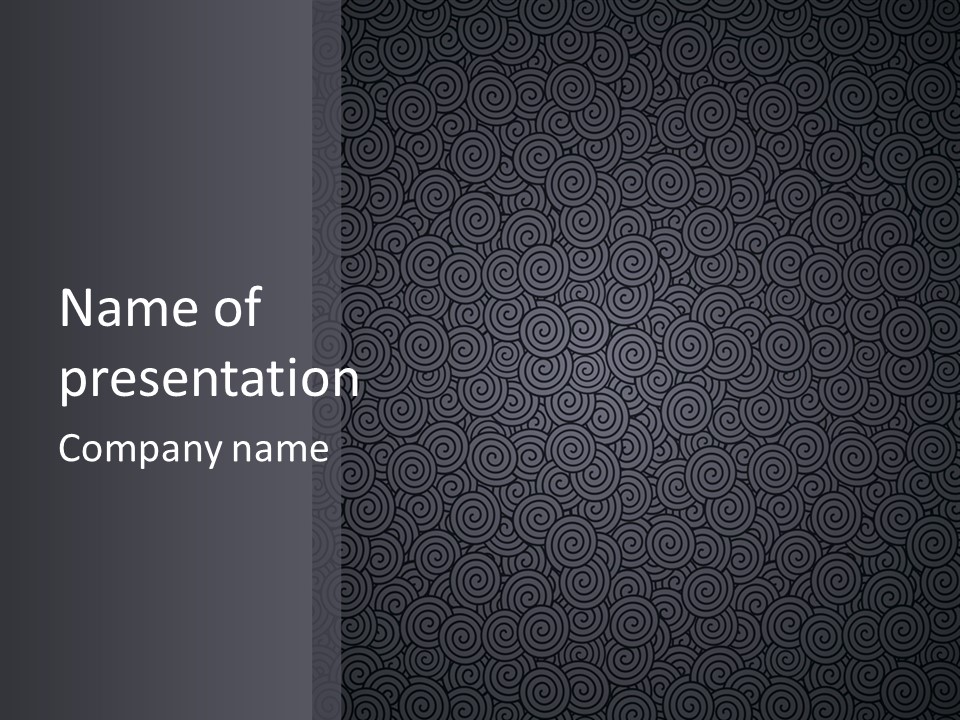 A Black And White Powerpoint Presentation PowerPoint Template