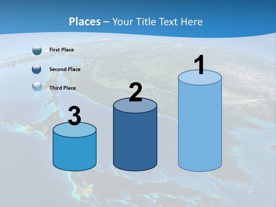 An Image Of The Earth From Space With The Name Of The Country PowerPoint Template