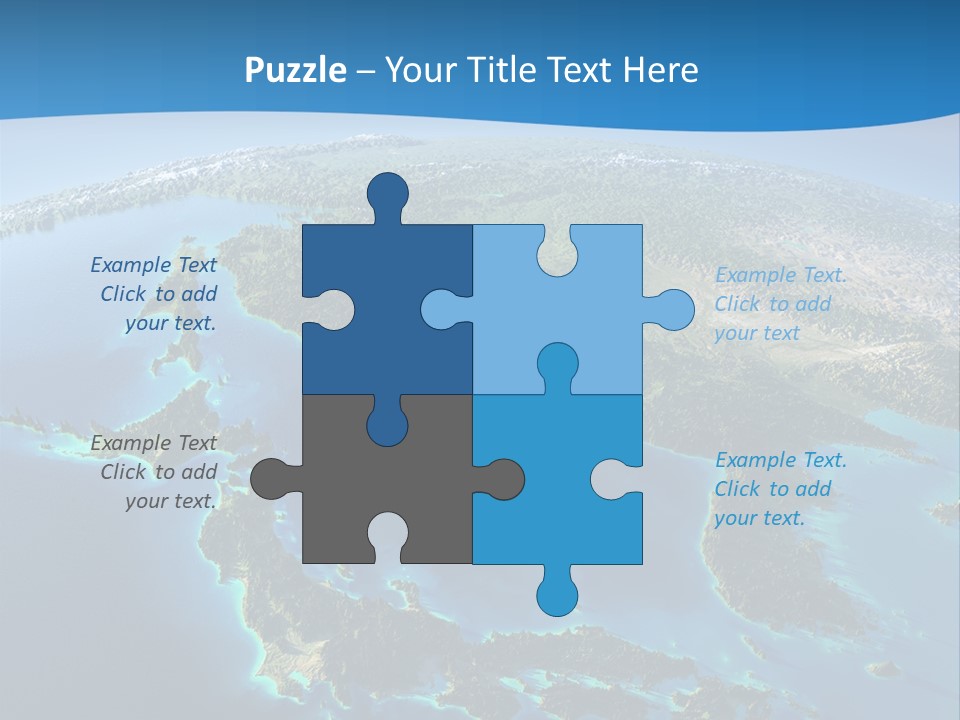 An Image Of The Earth From Space With The Name Of The Country PowerPoint Template
