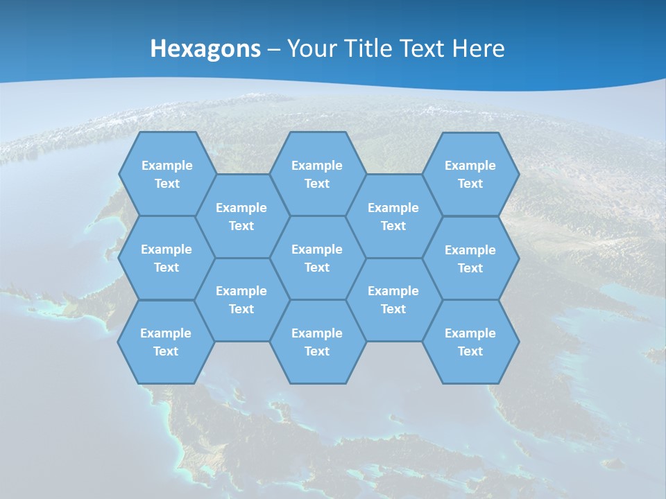 An Image Of The Earth From Space With The Name Of The Country PowerPoint Template