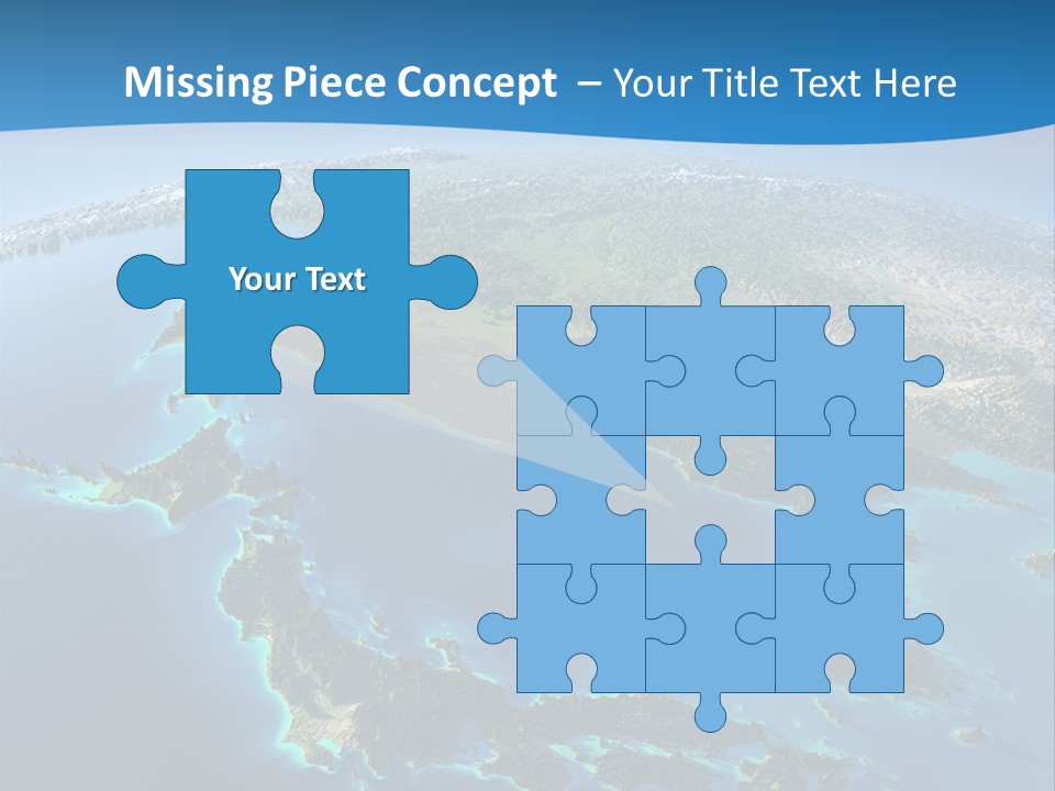 An Image Of The Earth From Space With The Name Of The Country PowerPoint Template