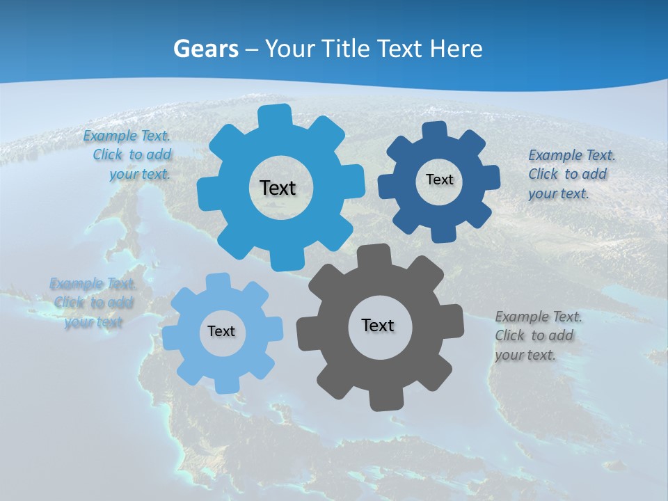 An Image Of The Earth From Space With The Name Of The Country PowerPoint Template
