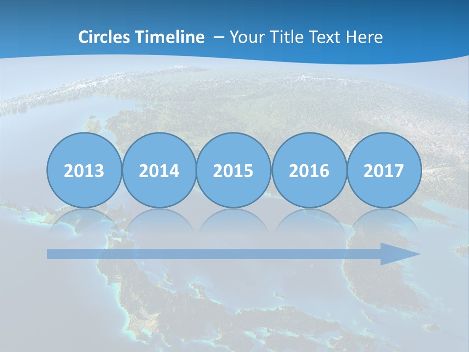 An Image Of The Earth From Space With The Name Of The Country PowerPoint Template