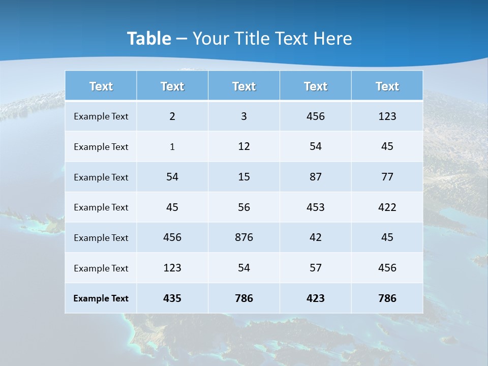 An Image Of The Earth From Space With The Name Of The Country PowerPoint Template