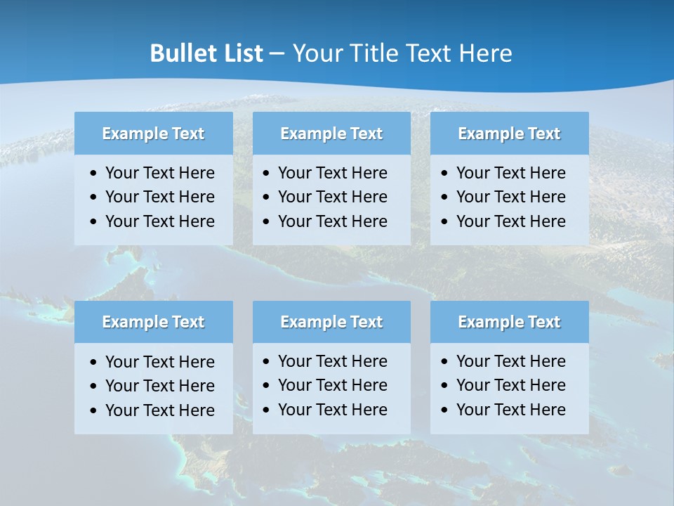 An Image Of The Earth From Space With The Name Of The Country PowerPoint Template