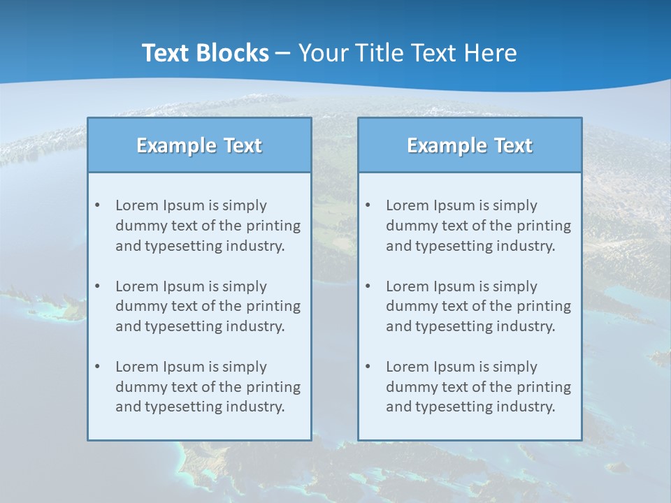 An Image Of The Earth From Space With The Name Of The Country PowerPoint Template