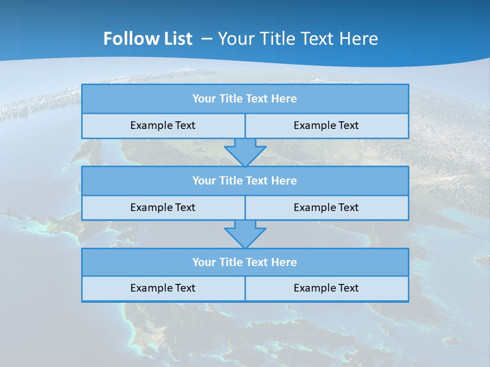 An Image Of The Earth From Space With The Name Of The Country PowerPoint Template