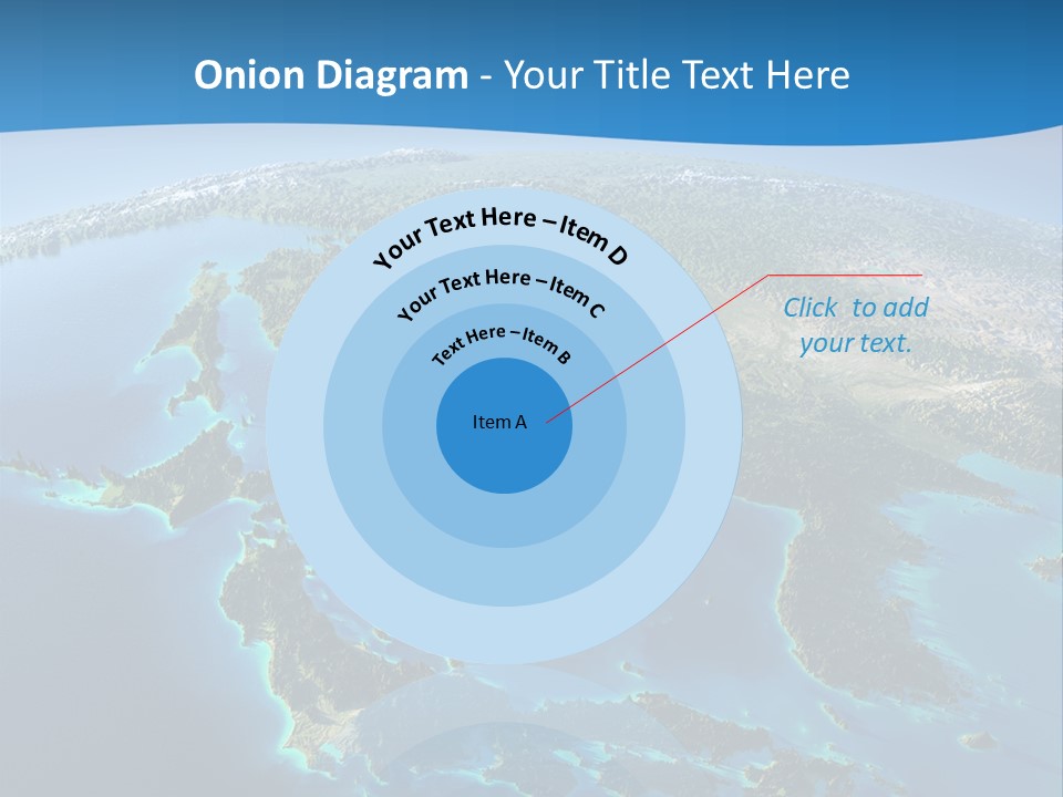 An Image Of The Earth From Space With The Name Of The Country PowerPoint Template