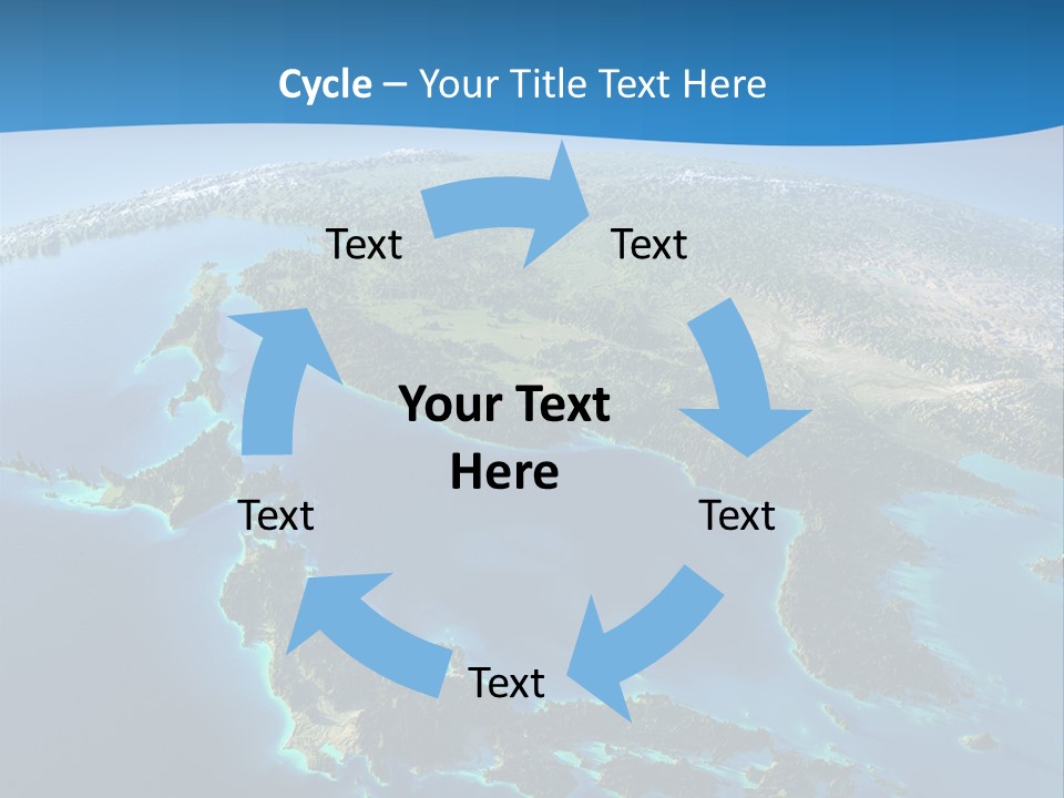 An Image Of The Earth From Space With The Name Of The Country PowerPoint Template