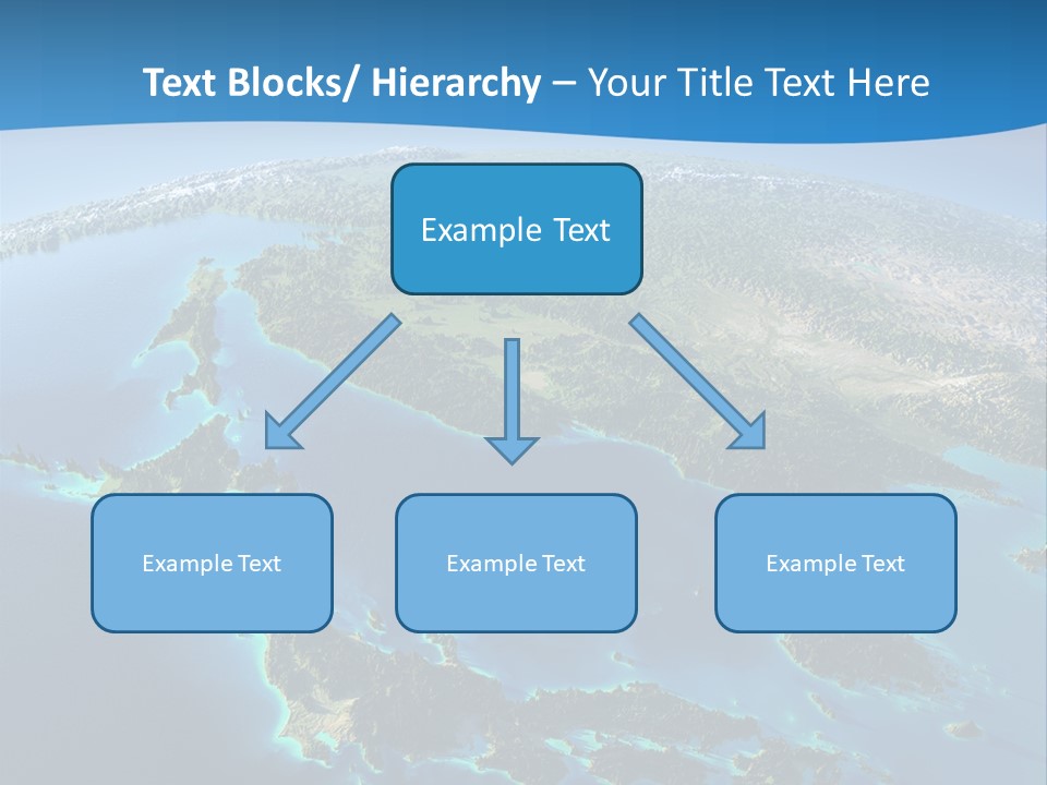 An Image Of The Earth From Space With The Name Of The Country PowerPoint Template