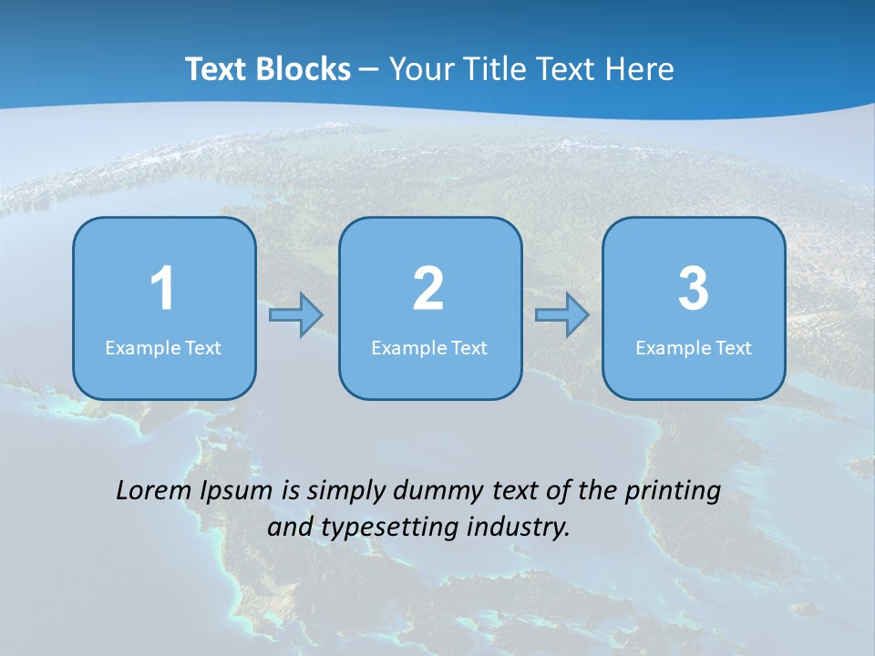 An Image Of The Earth From Space With The Name Of The Country PowerPoint Template