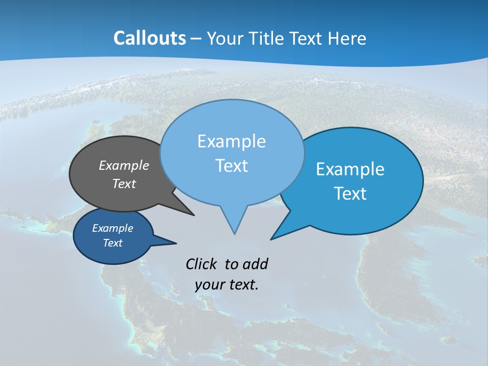 An Image Of The Earth From Space With The Name Of The Country PowerPoint Template