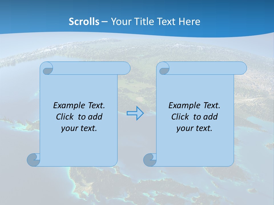 An Image Of The Earth From Space With The Name Of The Country PowerPoint Template