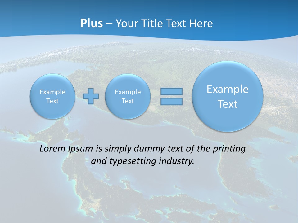 An Image Of The Earth From Space With The Name Of The Country PowerPoint Template