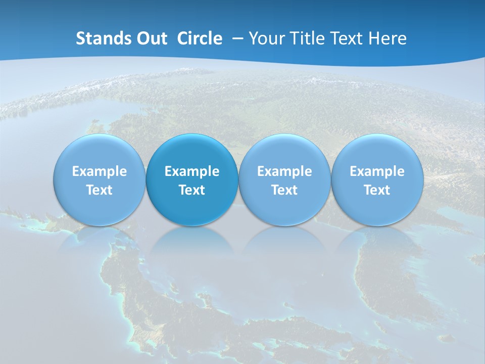 An Image Of The Earth From Space With The Name Of The Country PowerPoint Template