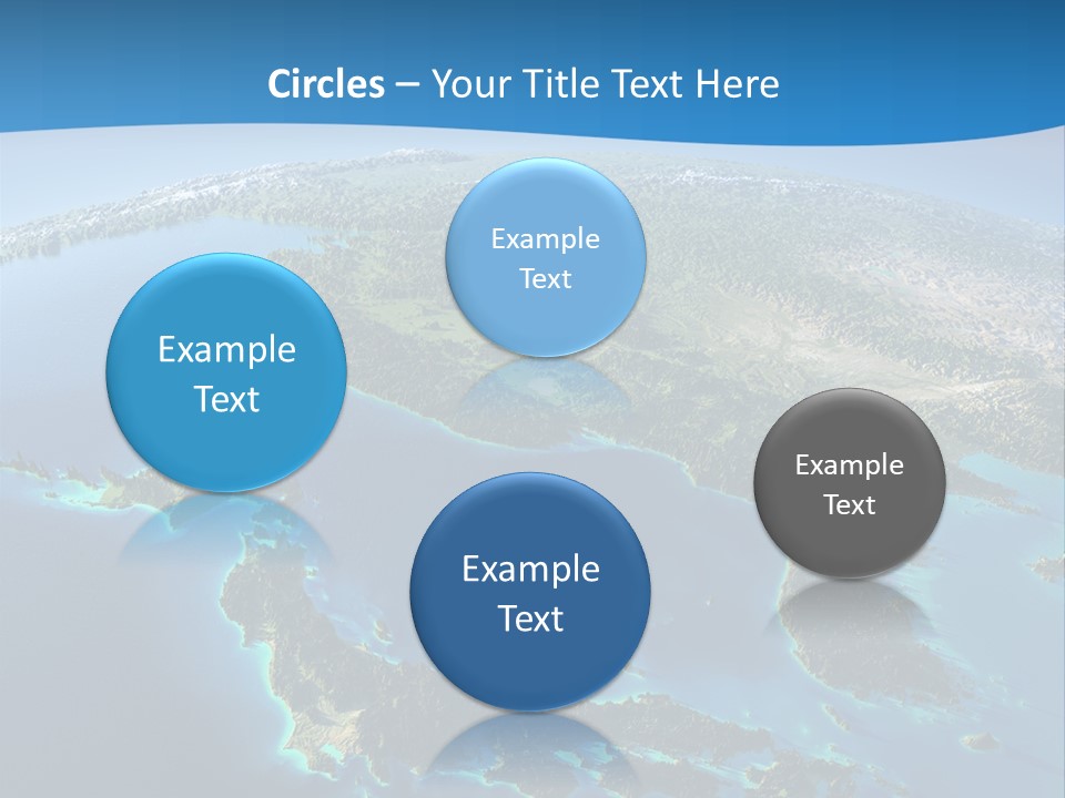 An Image Of The Earth From Space With The Name Of The Country PowerPoint Template
