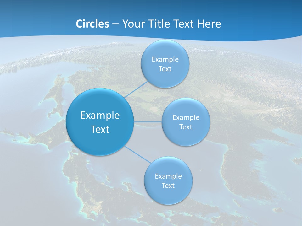 An Image Of The Earth From Space With The Name Of The Country PowerPoint Template