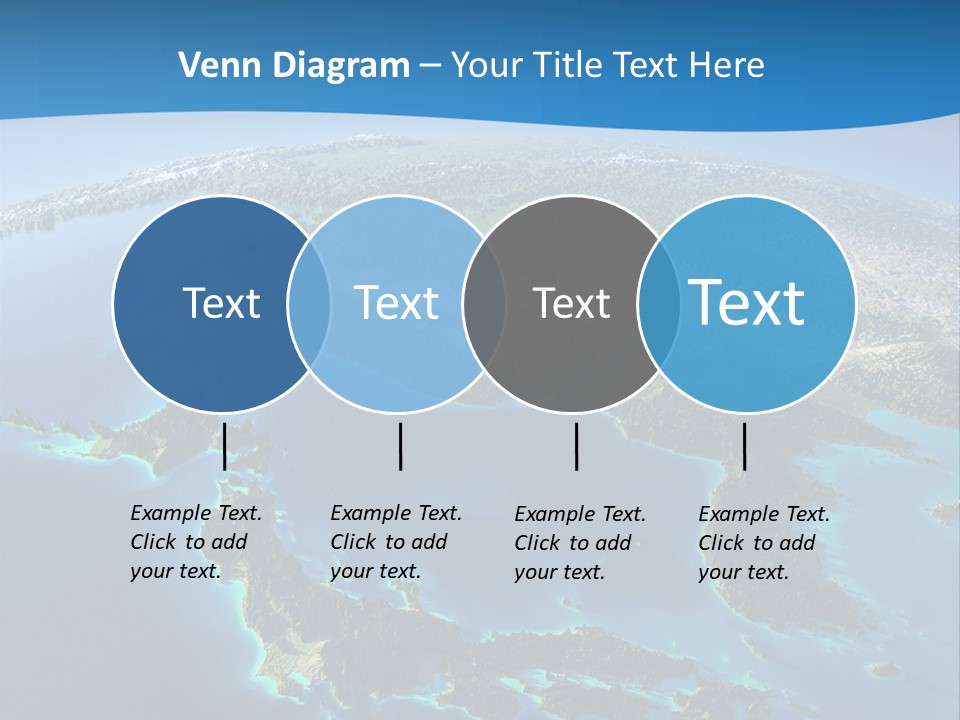 An Image Of The Earth From Space With The Name Of The Country PowerPoint Template