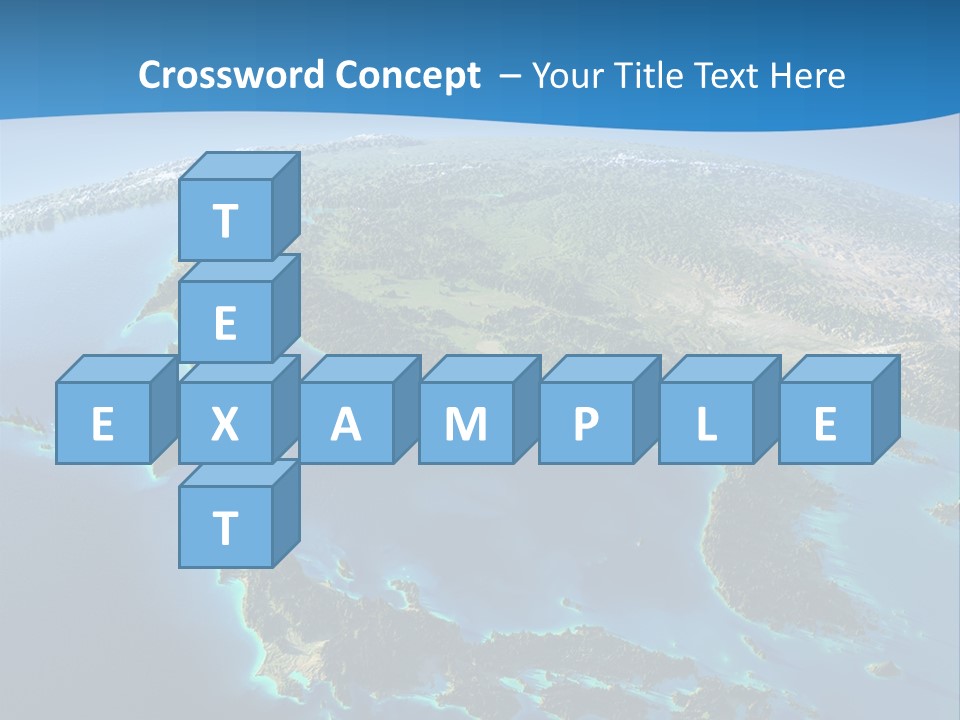 An Image Of The Earth From Space With The Name Of The Country PowerPoint Template
