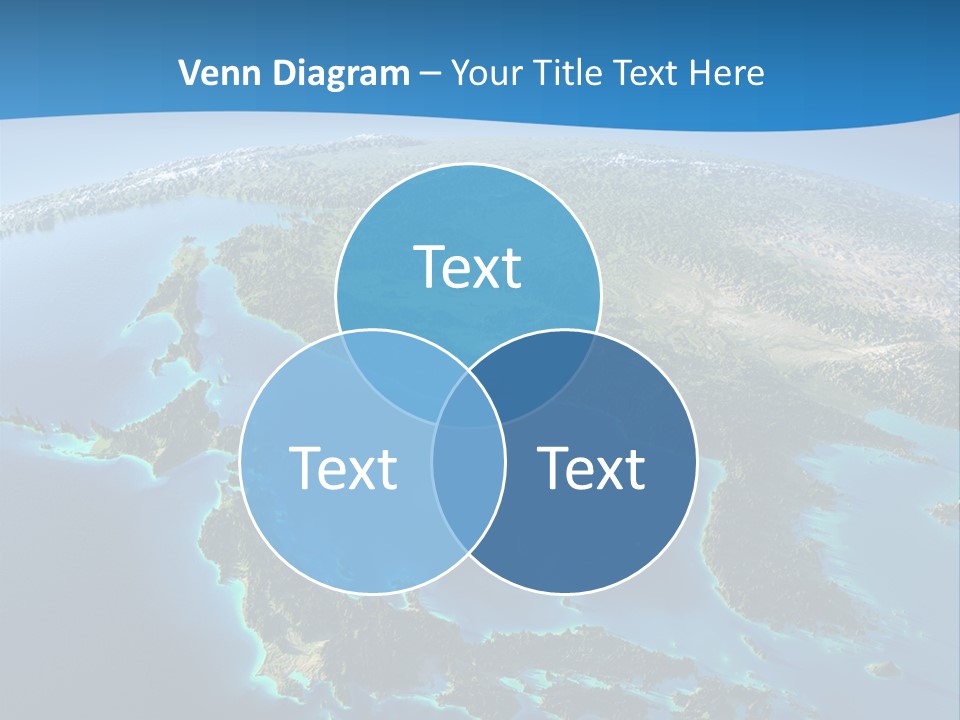 An Image Of The Earth From Space With The Name Of The Country PowerPoint Template