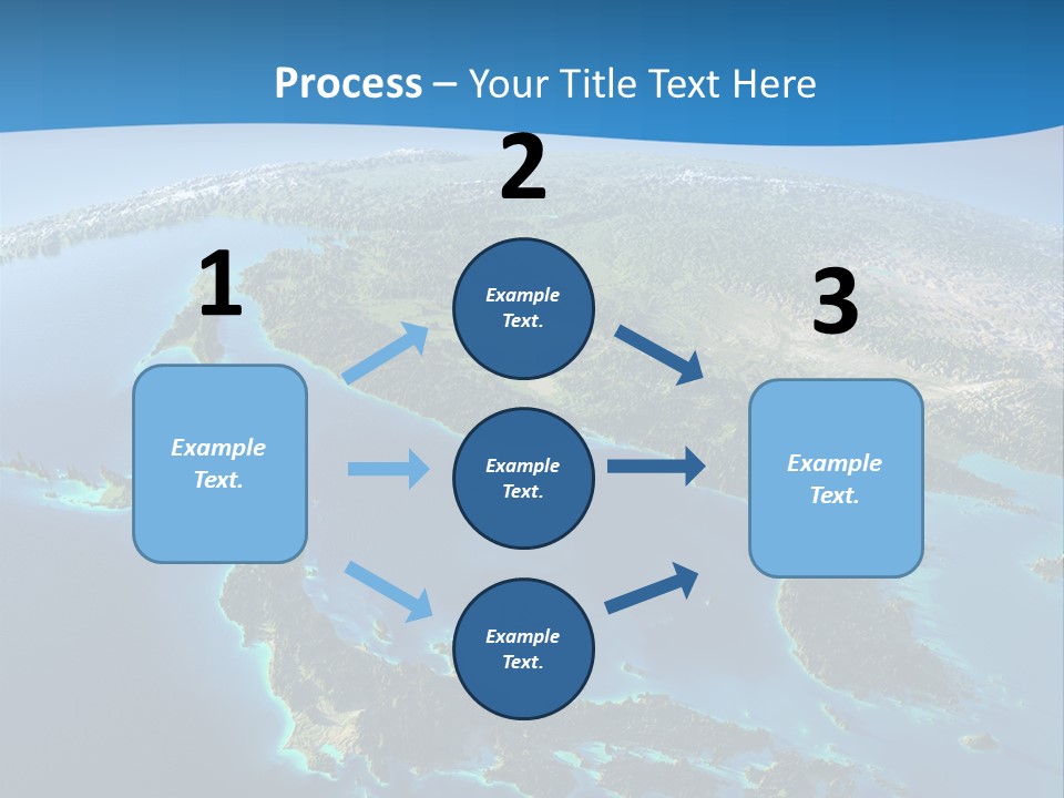 An Image Of The Earth From Space With The Name Of The Country PowerPoint Template