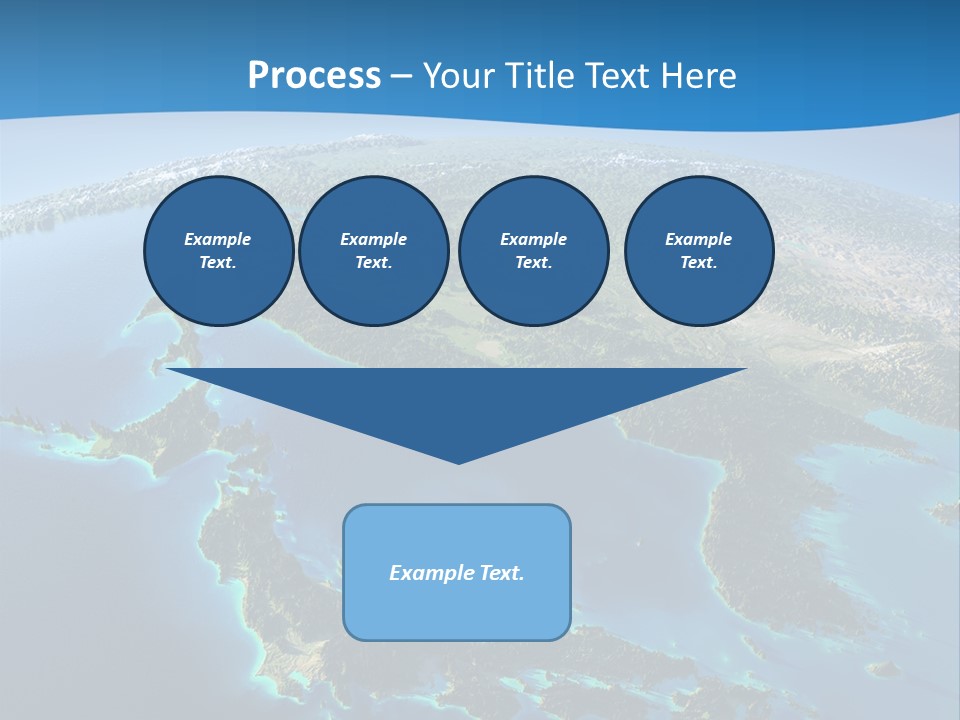 An Image Of The Earth From Space With The Name Of The Country PowerPoint Template