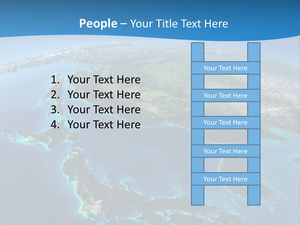 An Image Of The Earth From Space With The Name Of The Country PowerPoint Template