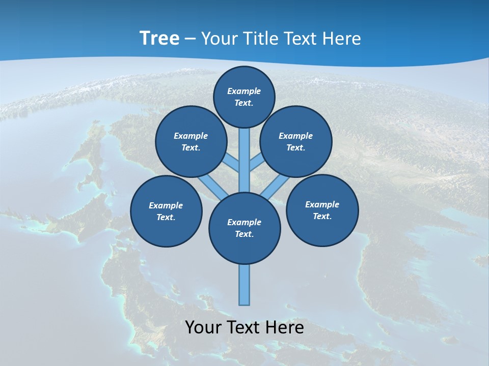 An Image Of The Earth From Space With The Name Of The Country PowerPoint Template