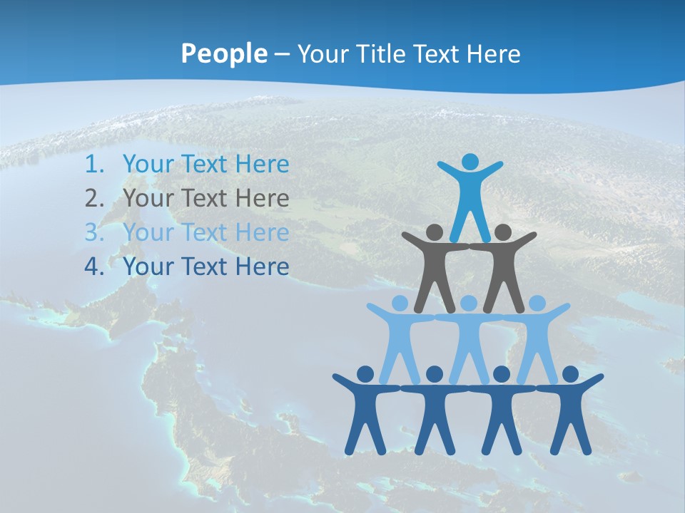 An Image Of The Earth From Space With The Name Of The Country PowerPoint Template