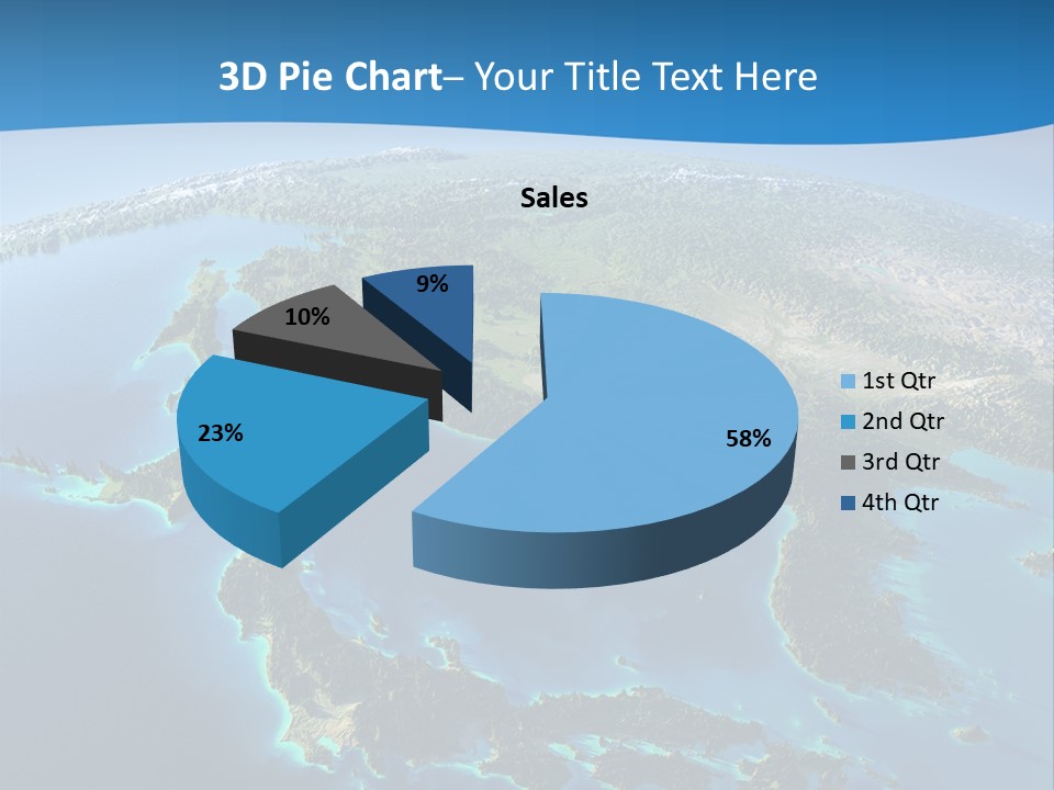 An Image Of The Earth From Space With The Name Of The Country PowerPoint Template